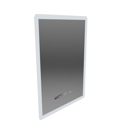 Prostokątne lustro LED 50x70cm Zampa Motion Blowlow Marcello System defracji zegara i delikatny termometr