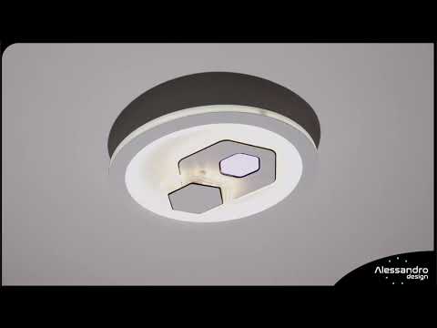 Żyrandol LED KATHLEEN, 16W, Ciepłe/Neutralne/RGB światło, Biały