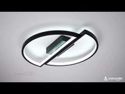 Żyrandol LED z pilotem VECTOR ARCUS 35W, 2-elementowy, światło zimne/ciepłe/neutralne, ściemnialny, czarny