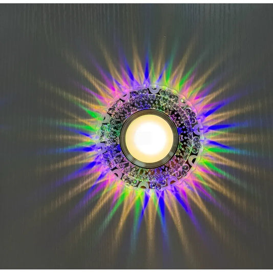 Spot LED, FARBSPIEL II, 5W, Rotund, lumina RGB/Neutra, Transparent