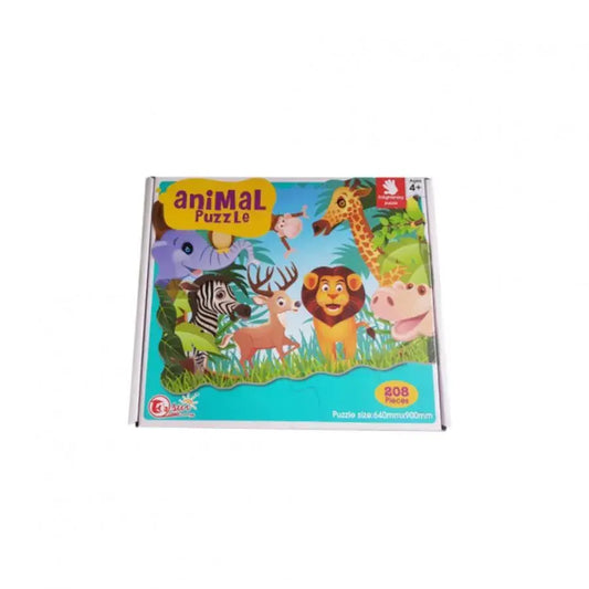 Puzzle Dzikie Zwierzęta, Wielokolorowe, 208 Elementów