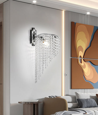 Lampa ścienna Serenity Crystal 1x E27 srebrna