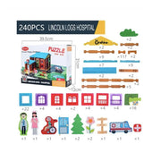 Puzzle Szpital Górski, 240 elementów, wielokolorowe, drewno