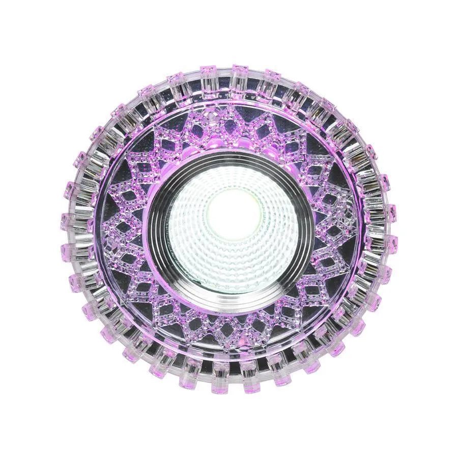 Reflektor LED, 5W, okrągły, 6000K, światło fioletowe