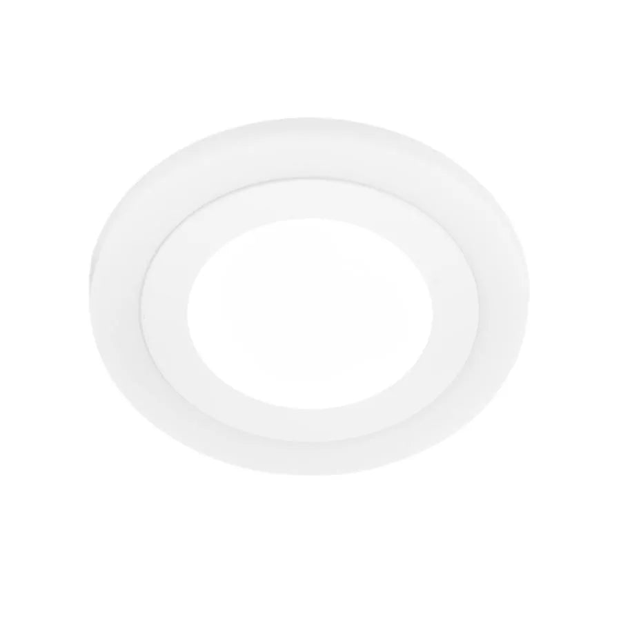 Okrągły reflektor LED, 9W, 3000K/6500K, trzy funkcje, wpuszczany, biały