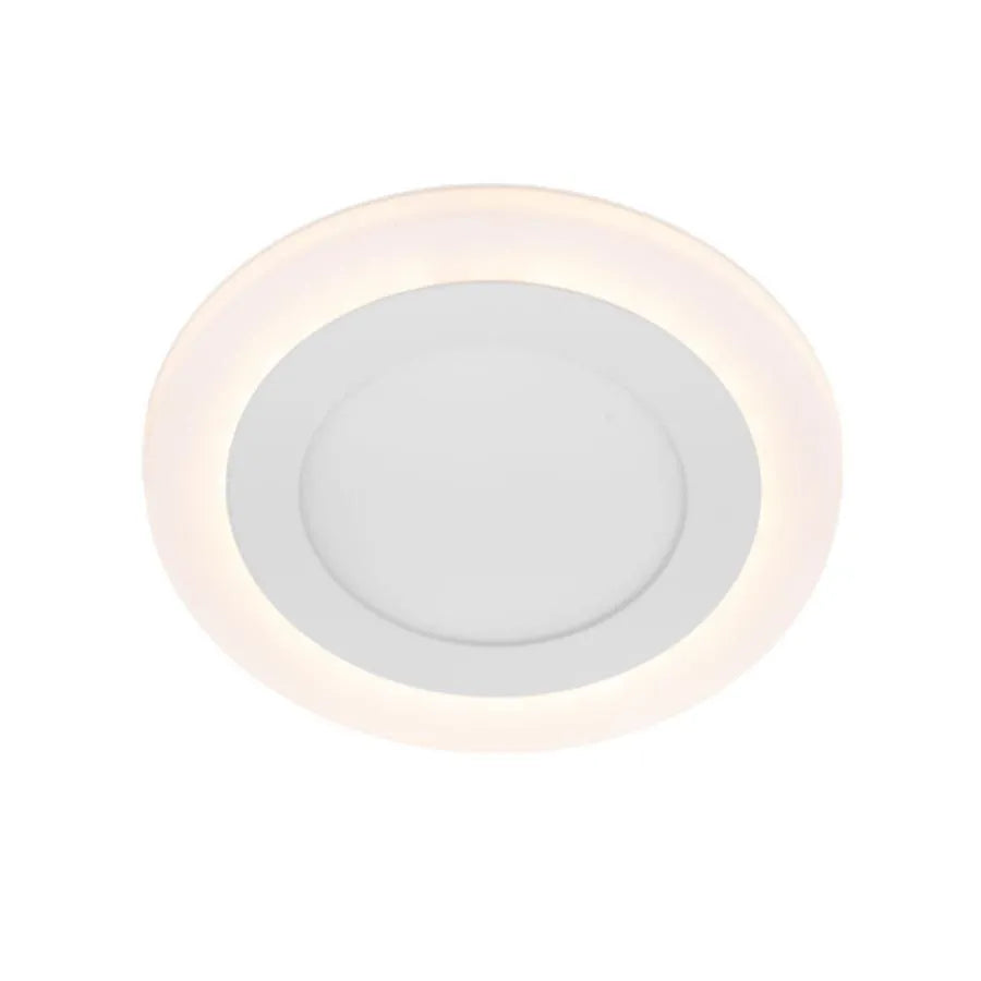 Okrągły reflektor LED, 9W, 3000K/6500K, trzy funkcje, wpuszczany, biały