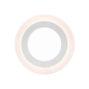 Okrągły reflektor LED, 9W, 3000K/6500K, trzy funkcje, wpuszczany, biały