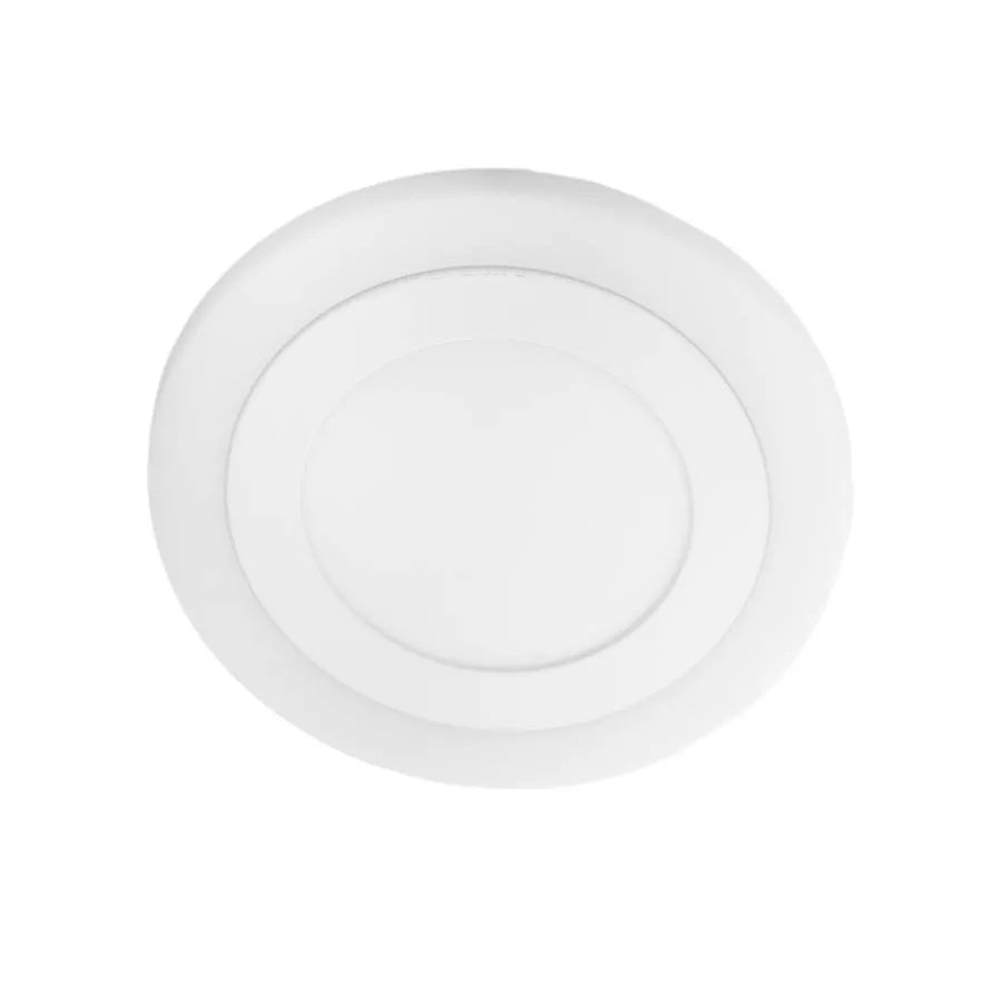 Okrągły reflektor LED, 9W, 3000K/6500K, trzy funkcje, wpuszczany, biały