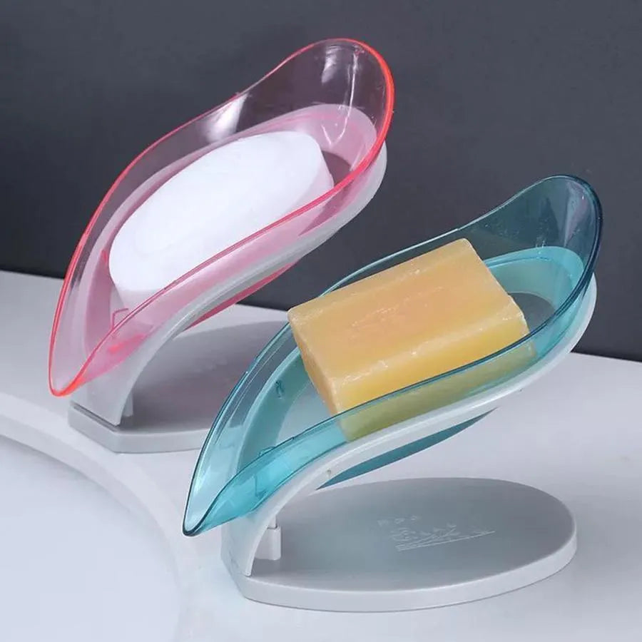 Mydelniczka z odpływem, plastikowa, 14*13*8 cm, różowa