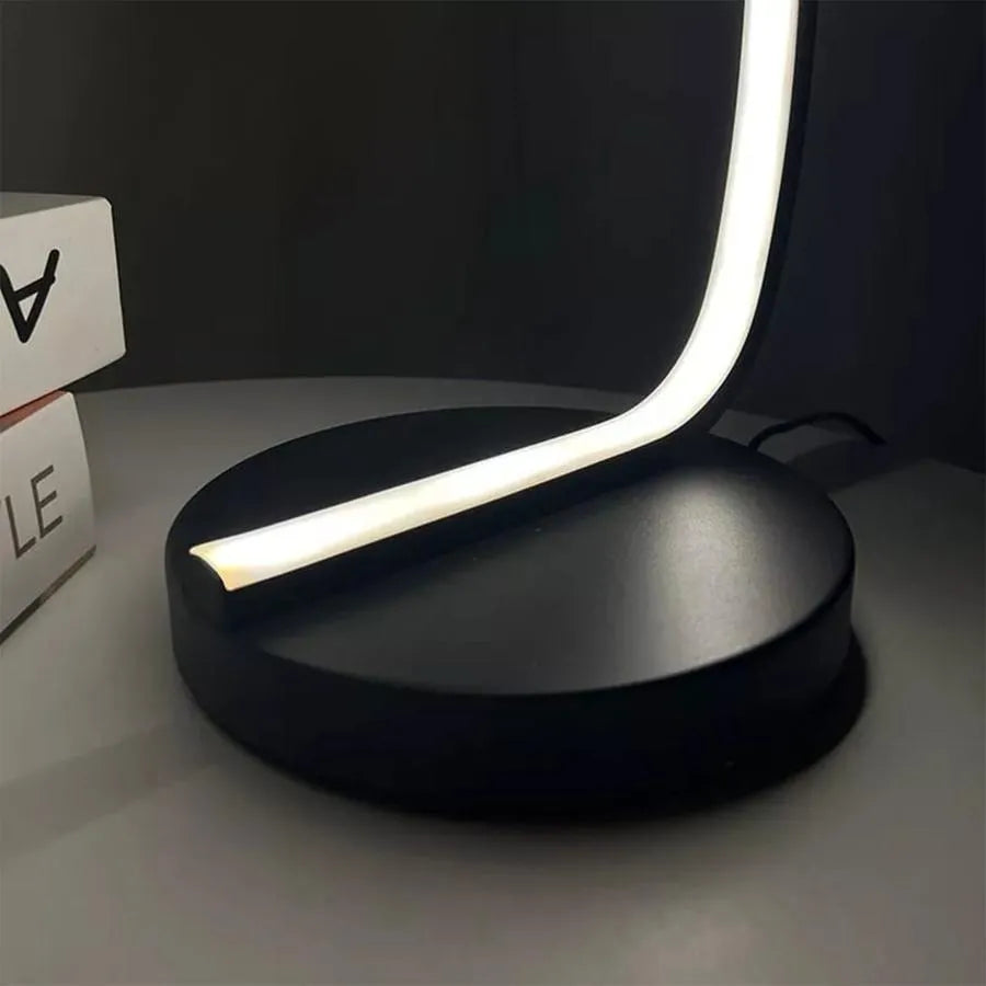 Lampa podłogowa LED Nemesis, 10 W, zimne/ciepłe/neutralne światło, metal i akryl, kolor czarny 