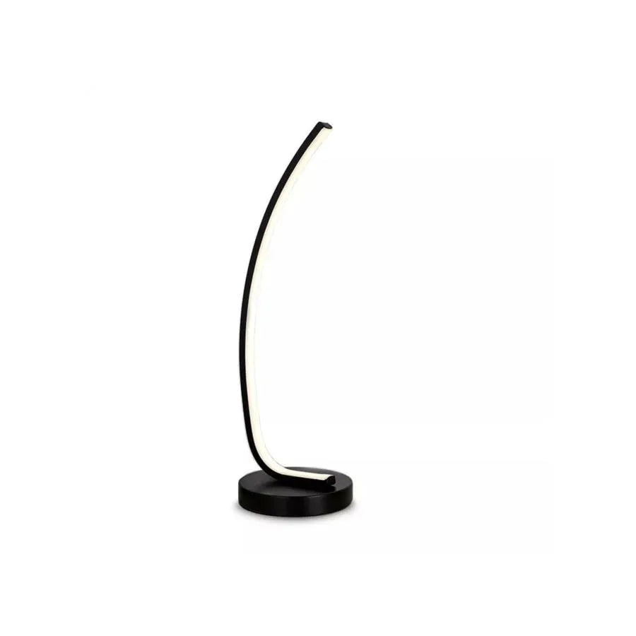Lampa podłogowa LED Nemesis, 10 W, zimne/ciepłe/neutralne światło, metal i akryl, kolor czarny 