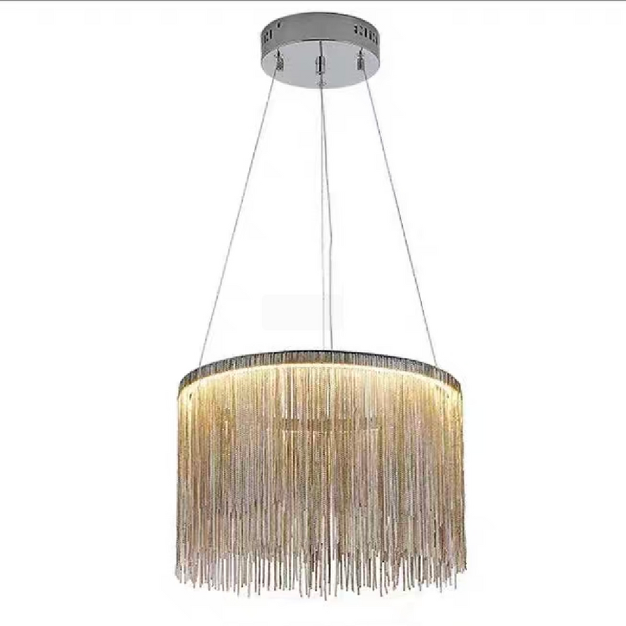 Żyrandol wiszący LED z pilotem ILLUMINA MAGNUS, 32 W, światło zimne/ciepłe/neutralne, ściemnialny, chrom błyszczący