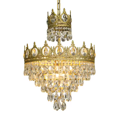 Żyrandol kryształowy REGALITE Petito, 6XE14, średnica 45 cm, błyszczące złoto, regulowana wysokość