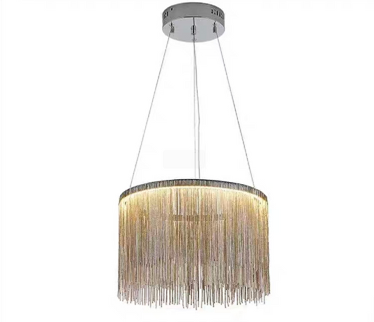 Żyrandol wiszący LED z pilotem ILLUMINA MAGNUS, 38 W, światło zimne/ciepłe/neutralne, ściemnialny, chrom błyszczący