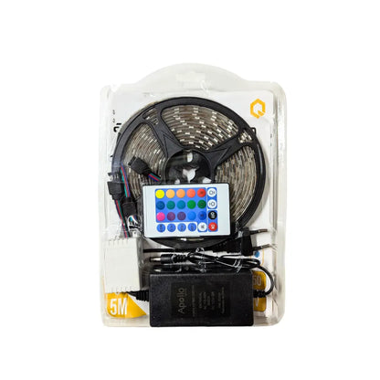 Zestaw taśm LED 5050 5m z pilotem, RGB, 10W/m, 5m, IP44