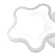 Żyrandol LED STELARIUM 22W, 3 gwiazdki, zimne światło, biały