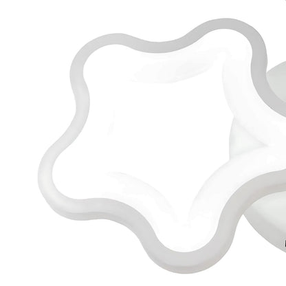 Żyrandol LED STELARIUM 22W, 3 gwiazdki, zimne światło, biały