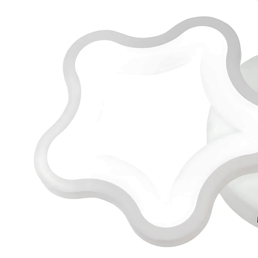 Żyrandol LED STELARIUM 22W, 3 gwiazdki, zimne światło, biały