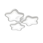 Żyrandol LED STELARIUM 22W, 3 gwiazdki, zimne światło, biały